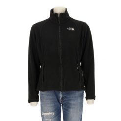 Second life - Kurtka polarowa TNF Black dla kobiet - Stan bardzo dobry. Czarne kurtki damskie The North Face, m, bez wzorów, z materiału, bez kaptura. Za 169.16 zł.