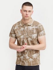 Blend Polo 20716905 Beżowy Regular Fit. Brązowe koszulki polo męskie Blend, m, bez wzorów, z bawełny, bez ramiączek. Za 99.99 zł.