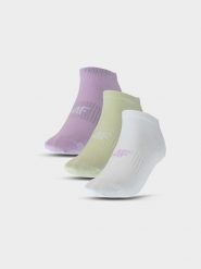 4F Skarpety casual przed kostkę (3-pack) damskie - multikolor 35-38. Skarpety damskie 4f, bez wzorów, z bawełny. Za 44.99 zł.