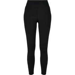 Damskie Legginsy Z Wysokimi Stanami Z Błyszczącym Paskiem. Brązowe legginsy damskie Urban Classics, m, bez wzorów, z podwyższonym stanem, trekkingowe. Za 84.99 zł.