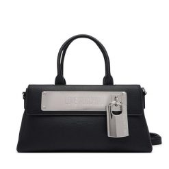 Torebka LOVE MOSCHINO. Czarne torebki do ręki damskie Love Moschino, bez wzorów, klasyczne, bez dodatków. Za 1,429.00 zł.