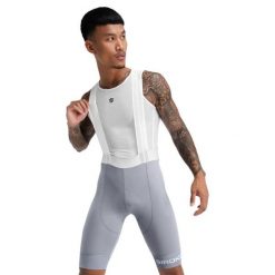 Spodenki rowerowe z szelkami męskie BX Fassa. Białe krótkie spodenki sportowe męskie SIROKO, m, bez wzorów, z nylonu, rowerowe. W wyprzedaży za 297.00 zł.