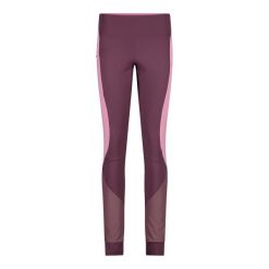 Legging kobieta CMP Hybrid. Czerwone spodnie sportowe damskie CMP, bez wzorów, trekkingowe. Za 274.00 zł.