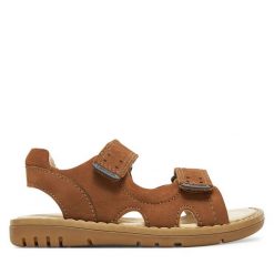 Sandały Lasocki Kids. Brązowe sandały chłopięce Lasocki Kids, bez zapięcia. Za 119.99 zł.