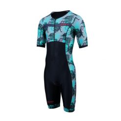 Kombinezon triathlonowy męski ZONE3 Activate+ Trisuit. Czarne buty sportowe męskie ZONE3, bez zapięcia, rowerowe. Za 449.99 zł.