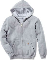 Carhartt Bluza Zip Hooded szara, rozmiar L. Szare bluzy męskie Carhartt, l, bez wzorów, bez kaptura. Za 265.11 zł.