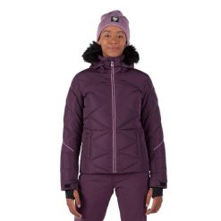 Kurtka narciarska damska Rossignol Staci Pearly Jkt. Fioletowe kurtki damskie Rossignol, m, bez wzorów, bez kaptura, narciarskie. Za 1,159.00 zł.