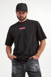 T-shirt męski DSQUARED2. T-shirty męskie Dsquared2, m, bez wzorów, bez kołnierzyka. W wyprzedaży za 733.85 zł.