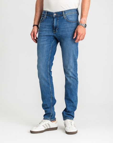 Męskie Spodnie Jeansowe Mustang Style Vegas Denim Blue 1017120 5000 623, W34 L30. Niebieskie spodnie materiałowe męskie Mustang, l, bez wzorów, z bawełny, casualowe. Za 219.99 zł.