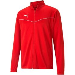 Bluza męska Puma teamRISE Training Poly Jacket czerwona. Białe bluzy męskie Puma, m, bez wzorów, bez kaptura, do piłki nożnej. Za 149.00 zł.