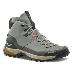 Buty trekkingowe męskie Salewa Puez Knit Mid Powertex. Szare trekkingi męskie Salewa, za kostkę, trekkingowe. Za 1,079.99 zł.
