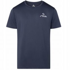 Koszulka sportowa Stiga Player T-Shirt. Niebieskie koszulki sportowe męskie STIGA, l, bez wzorów, z materiału, bez kołnierzyka, bez ramiączek, na fitness i siłownię. Za 179.99 zł.
