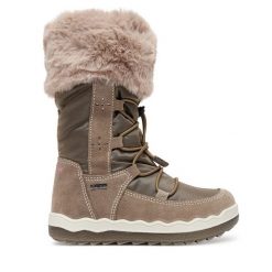 Śniegowce Primigi. Brązowe śniegowce dziewczęce Primigi, z gore-texu, bez zapięcia. Za 489.99 zł.