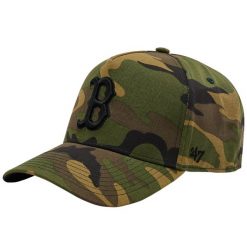 Czapka z daszkiem męska 47 Brand MLB Boston Red Sox MVP Cap. Zielone czapki i kapelusze męskie 47 Brand, bez wzorów, z bawełny, sportowe. Za 190.50 zł.