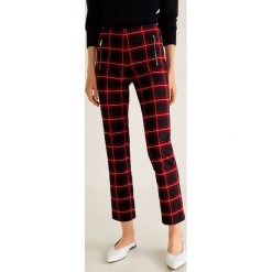 Mango - Spodnie Grunge. Szare spodnie materiałowe damskie Mango, z bawełny. Za 139.90 zł.
