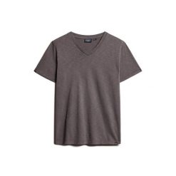 T-shirt melanżowy z dekoltem w serek Superdry. Szare t-shirty męskie Superdry., m, bez wzorów, eleganckie, bez kołnierzyka. W wyprzedaży za 139.60 zł.