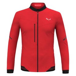 Bluza treningowa męska Salewa Pedroc 2. Czerwone bluzy męskie Salewa, m, bez wzorów, bez kaptura. Za 592.00 zł.