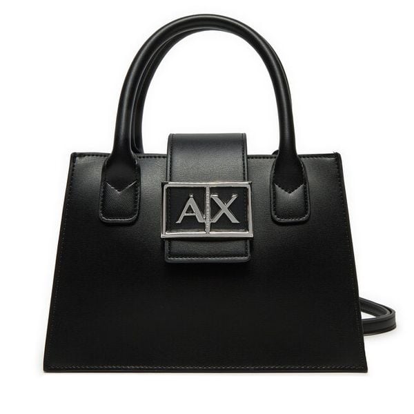 Torebka Armani Exchange. Czarne torebki do ręki damskie Armani Exchange, bez wzorów, klasyczne, bez dodatków. Za 519.99 zł.