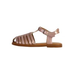Sandały GEOX J SANDAL KARLY GIRL Rose. Czerwone sandały damskie Geox, bez wzorów, ze skóry, bez obcasa, bez zapięcia. W wyprzedaży za 236.25 zł.