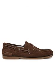 Tommy Hilfiger Półbuty Th Boat Shoe Core Suede FM0FM05387 Brązowy. Brązowe półbuty na co dzień męskie Tommy Hilfiger, ze skóry, bez zapięcia. Za 339.99 zł.