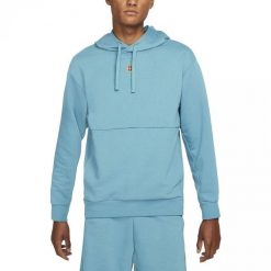 Bluza męska biegowa z kapturem Nike M Nkct Df Fleece Heritage Hoodie niebieska. Niebieskie bluzy męskie Nike, l, bez wzorów, z bawełny, z kapturem. Za 289.00 zł.