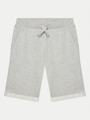 Guess Szorty materiałowe L93Q25 KAUG0 Szary Regular Fit. Szare szorty dla chłopców Guess, z aplikacjami, z bawełny. Za 79.99 zł.