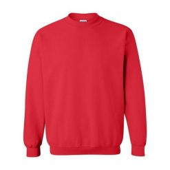 Bluza Rozpinana Z Grubej Mieszanki Dla Dorosłych Unisex. Czerwone bluzy męskie Gildan, l, bez wzorów, bez kaptura. Za 63.99 zł.