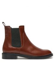 Vagabond Shoemakers Sztyblety Amina 5603-001-27 Brązowy. Brązowe botki damskie Vagabond Shoemakers, ze skóry, bez obcasa, na płaskiej podeszwie, bez zapięcia. Za 449.99 zł.