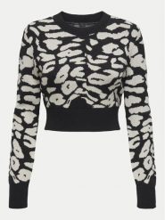 ONLY Sweter Lima 15339828 Czarny Cropped Fit. Czarne swetry damskie Only, xs, bez wzorów, z syntetyku, bez kołnierzyka, bez ramiączek, bez kaptura. Za 79.99 zł.