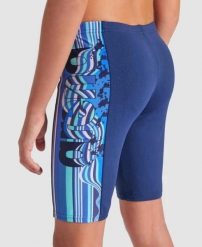 Spodenki do pływania Arena Palette granatowe - jammery. Niebieskie kąpielówki dla chłopców Arena, bez wzorów, z materiału. Za 159.99 zł.