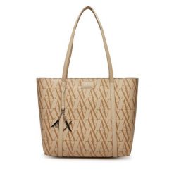 Torebka Armani Exchange. Brązowe torebki do ręki damskie Armani Exchange, bez wzorów, klasyczne, bez dodatków. Za 469.99 zł.