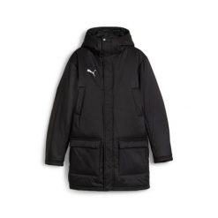 Puma Kurtka Teamfinal Winter 65856903. Czarne kurtki sportowe męskie Puma, m, bez wzorów, do piłki nożnej. Za 466.99 zł.