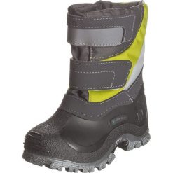 Kozaki zimowe "Simon" w kolorze szaro-limonkowym. Buty zimowe chłopięce marki Geox. W wyprzedaży za 69.95 zł.