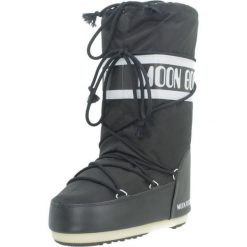 Buty Moon Boot Model Icon Nylon Kolor Czarny. Czarne obuwie sportowe damskie Moon Boot, bez wzorów, z nylonu, trekkingowe. Za 810.99 zł.
