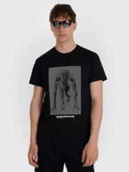T-SHIRT MĘSKI 4F BAWEŁNIANY KOSZULKA SPORTOWA TTSHM3129. Niebieskie koszulki sportowe męskie 4f, l, bez wzorów, z bawełny, bez kołnierzyka, bez ramiączek, na fitness i siłownię. Za 182.98 zł.