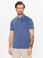 Columbia Polo Nelson Point 1772721 Niebieski Regular Fit. Niebieskie koszulki polo męskie Columbia, m, bez wzorów, z syntetyku, bez ramiączek. Za 129.99 zł.