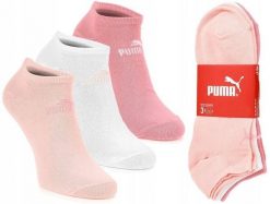 Skarpety 3 pary niskie z bawełną różowe PUMA. Czerwone skarpety damskie Puma, bez wzorów, z bawełny. Za 29.90 zł.
