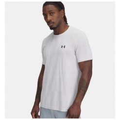 T-Shirt Męski Under Armour Koszulka Męska Sportowa Szybkoschnąca. Białe koszulki sportowe męskie Under Armour, m, bez wzorów, bez kołnierzyka, bez ramiączek, do biegania. Za 199.99 zł.