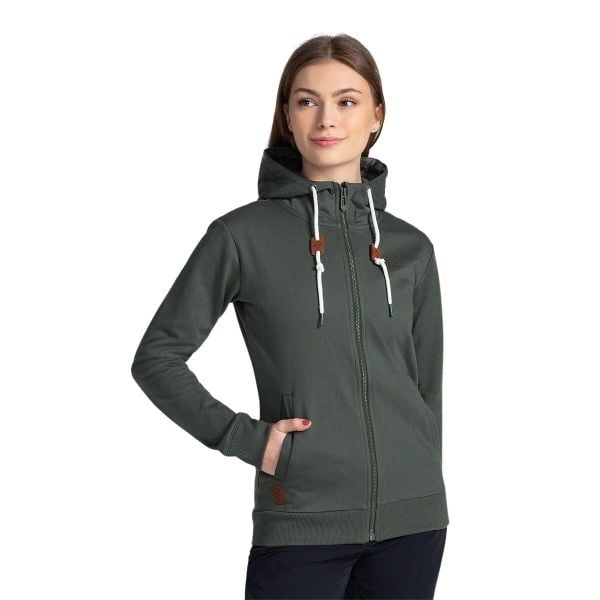 Bluza damska Kilpi Bery. Zielone bluzy damskie Kilpi, xs, bez wzorów, bez kaptura. Za 189.67 zł.