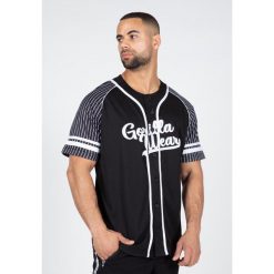 82 Koszulka baseballowa - Czarny. Czarne koszulki sportowe męskie GORILLA WEAR, m, bez wzorów, z jersey, bez kołnierzyka, bez ramiączek, na fitness i siłownię. Za 209.00 zł.