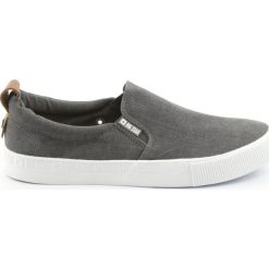 Szare Trampki wsuwane Big Star 174162. Szare trampki męskie Big Star, bez wzorów, z jeansu, retro, bez zapięcia. W wyprzedaży za 109.00 zł.