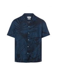 S.Oliver koszula codzienna z domieszką lnu Mężczyźni Comfort Fit Bawełna niebieski, S. Niebieskie koszule męskie S.Oliver, m, bez wzorów, z bawełny, eleganckie, bez kołnierzyka, bez ramiączek. Za 249.95 zł.