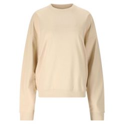 Bluza damska Athlecia Crecy. Białe bluzy damskie Athlecia, bez wzorów, z materiału, bez kaptura, na fitness i siłownię. Za 194.50 zł.