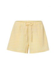 Marie Lund Damskie spodenki od piżamy Kobiety Bawełna biały|różowy w kratkę, L. Białe piżamy damskie Marie Lund, l, bez wzorów, z bawełny, bez ramiączek. Za 149.95 zł.