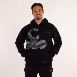 Bluza Vibor-a Seoanei w kolorze czarnym. Czarne bluzy sportowe męskie VIBORA, m, bez wzorów, z bawełny, z kapturem. Za 244.99 zł.