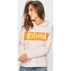 Only - Bluza. Czerwone bluzy damskie Only, l, bez wzorów, z bawełny, z kapturem. W wyprzedaży za 59.90 zł.