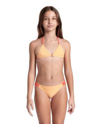 Strój kąpielowy dziewczęcy kostium dwuczęściowy na basen Arena Bikini. Brązowe stroje kąpielowe dla dziewczynek Arena, bez wzorów, z elastanu. Za 91.98 zł.