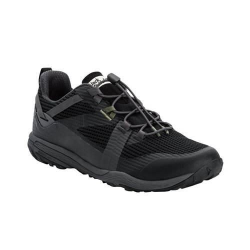 Buty do chodzenia męskie Jack Wolfskin Spirit Low. Czarne trekkingi męskie Jack Wolfskin, trekkingowe. Za 601.00 zł.