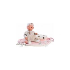 Llorens Lalka bobas płacząca Mimi różowy kocyk 74062 42 cm. Kocyki dla dzieci LLORENS. Za 252.31 zł.