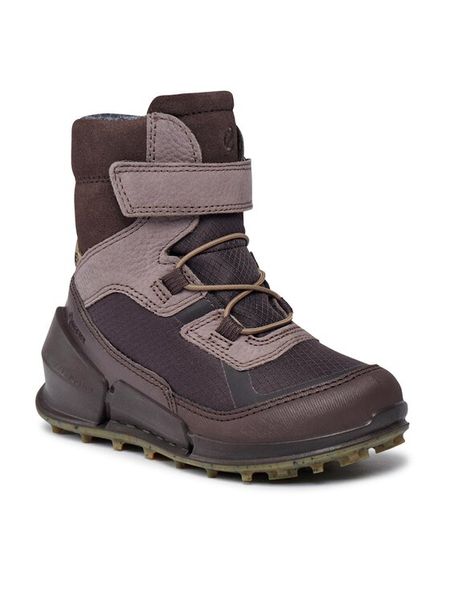ECCO Kozaki Biom K2 71121260822 Fioletowy. Fioletowe buty zimowe dziewczęce ecco, bez wzorów, ze skóry, bez zapięcia. Za 399.99 zł.